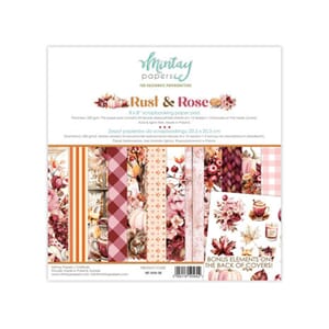 Mintay - Rust & Rose 8x8 Inch Scrapbooking Paper Pad