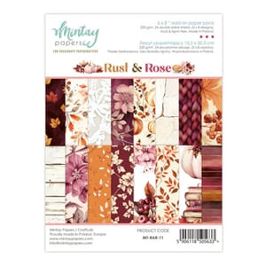 Mintay - Rust & Rose 6x8 Inch Add-On Paper Pad
