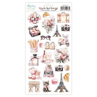 Mintay - See You In Paris 6x12 Inch Paper Stickers Elements