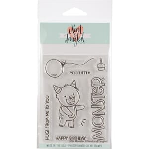 Neat & Tangled: Little Monster Clear Stamps, 3x4 inch