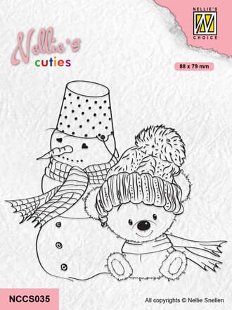 Nellie Snellen - Winter Friends Cuties Clear Stamp