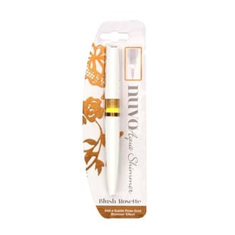 Nuvo - Blush Rosette Aqua Shimmer