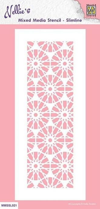 Nellie Snellen - Crystals Mixed Media Stencil Slimline