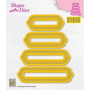 Nellie Snellen - Shape Dies Set of 4 Tags