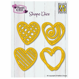 Nellie Snellen - Doodle Hearts Shape Die