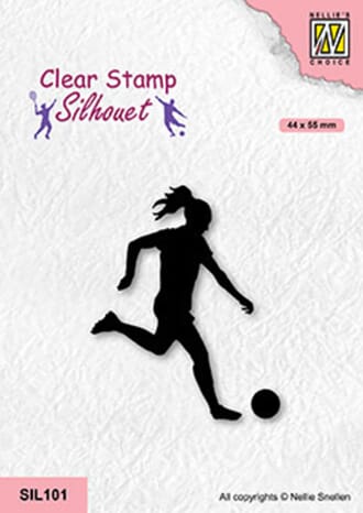 Nellie Snellen - Women Soccer Silhouette Clear Stamps