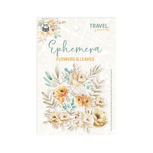 P13 - Travel Journal Ephemera Flowers and Leaves