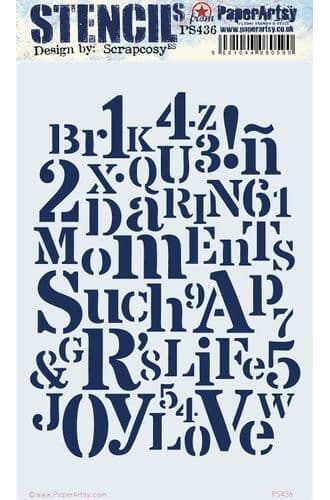 PaperArtsy - Stencil 436