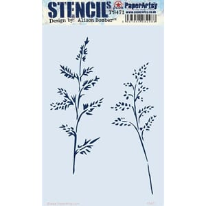 PaperArtsy - Stencil 471 by Alison Bomber