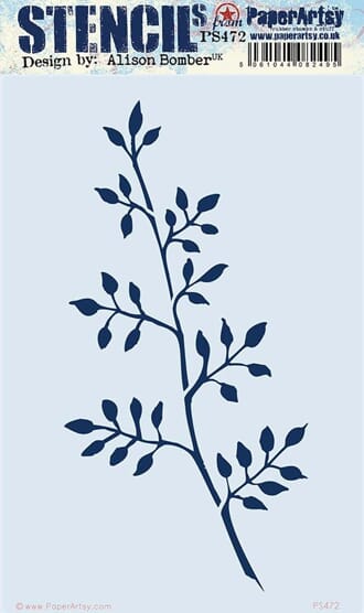 PaperArtsy - Stencil 472 by Alison Bomber