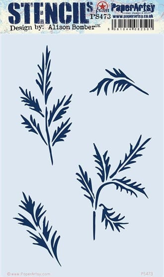 PaperArtsy - Stencil 473 by Alison Bomber