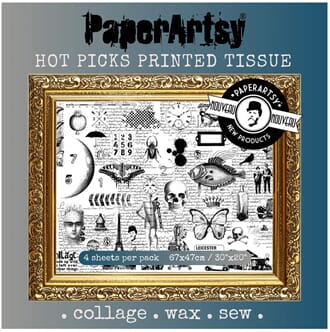 PaperArtsy - Hot Picks Printed Tissue, 4 ark