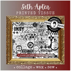 PaperArtsy - Seth Apter Printed Tissue, 4 ark