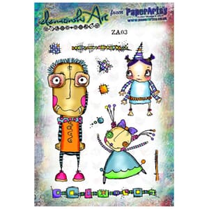 PaperArtsy: Zinski Art Set 03 Cling stamp