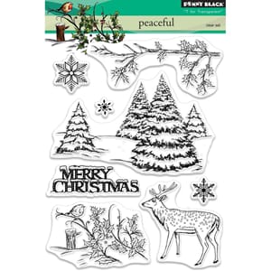 Penny Black: Peaceful Clear Stamps