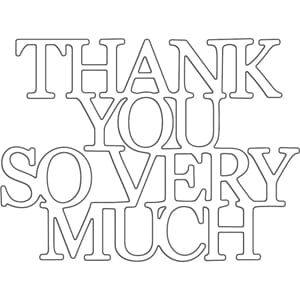 Penny Black: So Many Thanks Creative Dies