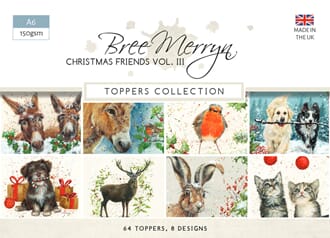 Bree Merryn - Christmas Friends Vol III A6 Toppers Collectio