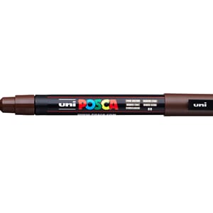 Uni POSCA - PC-3M 22 Dark brown Fine 0,9-1,3mm, 1/Pkg