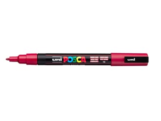 Uni POSCA - PC-3M 14 Dark Red Fine 0,9-1,3mm, 1/Pkg