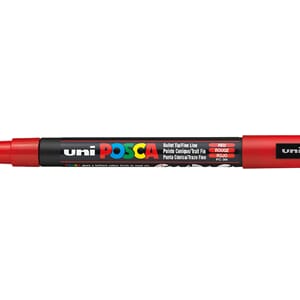 Uni POSCA - PC-3M 15 Red Fine 0,9-1,3mm, 1/Pkg