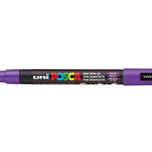 Uni POSCA - PC-3M 12 Violet Fine 0,9-1,3mm, 1/Pkg