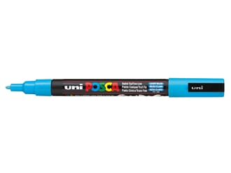 Uni POSCA - PC-3M 8 Light Blue Fine 0,9-1,3mm, 1/Pkg
