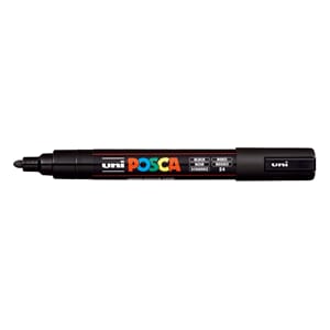 Uni POSCA - PC-5M 24 Black Medium 1,8-2,5mm, 1/Pkg