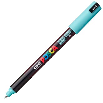 Uni POSCA - PC-1MR P6 Aqua Green Ultra-Fine 0,7mm, 1/Pkg