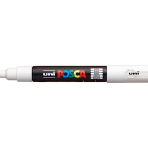 Uni POSCA - PC-1M White Extra-Fine 0,7-1mm, 1/Pkg
