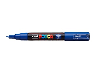 Uni POSCA - PC-1M 33 Blue Extra-Fine 0,7-1mm, 1/Pkg
