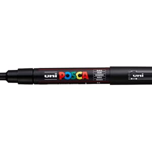 Uni POSCA - PC-1M Black Extra-Fine 0,7-1mm, 1/Pkg