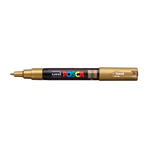 Uni POSCA - PC-1M 25 Gold Extra-Fine 0,7-1mm, 1/Pkg