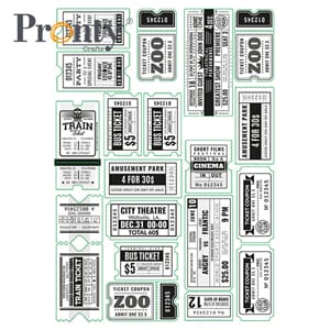 Pronty Crafts: Tickets A4 Printed Embellishments