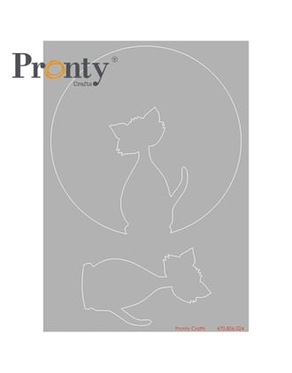 Pronty Crafts - Stencil Purrrfect Silhouette A5