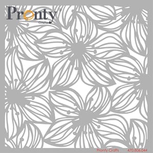 Pronty Crafts - Flowers Beautiful Butterfly 15x15 cm Stencil