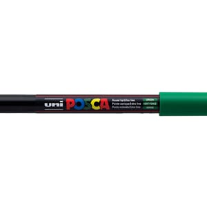Uni POSCA - PC-1M 6 Green Ultra-Fine 0,7mm, 1/Pkg