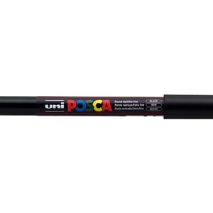Uni POSCA - PC-1M Black Ultra-Fine 0,7mm, 1/Pkg