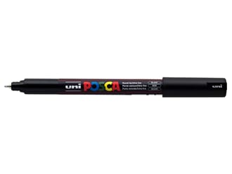 Uni POSCA - PC-1M Black Ultra-Fine 0,7mm, 1/Pkg