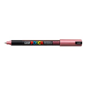 Uni POSCA - PC-1M M15 Metallic Red Ultra-Fine 0,7mm, 1/Pkg