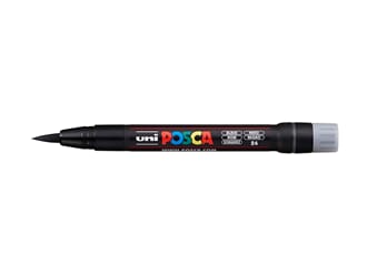 Uni POSCA PCF-350 Black Brush 1-10mm