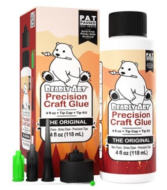 Bearly - Precision Craft Glue - THE ORIGINAL 4 fl oz + Tip K