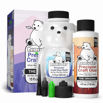 Bearly - Precision Craft Glue THE BUNDLE 4 fl oz/11oz + Tip