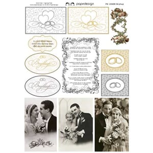 Papirdesign: Bryllup klippeark