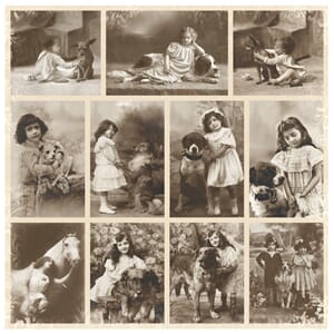 Pion: Animal friend - From Grandma's Attic, tinted 12x2 inch