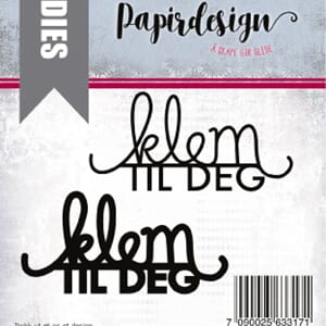 Papirdesign: Klem til deg dies