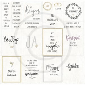 Papirdesign: Til de nygifte - Bryllupsfest