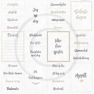 Papirdesign: Fremtiden med deg - Bryllupsfest