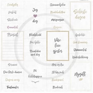 Papirdesign: Fremtiden med deg - Bryllupsfest