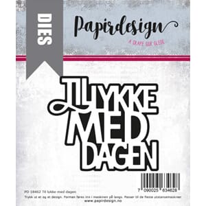 Papirdesign: Til lykke med dagen dies