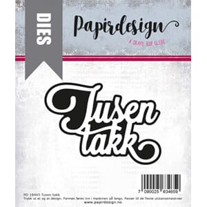 Papirdesign: Tusen takk dies